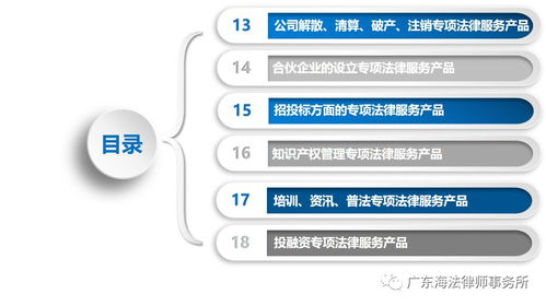廣東海法律師事務所企業法律服務產品——信息咨詢服務